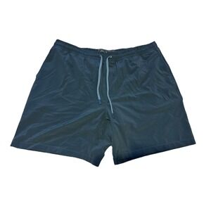NEW FAHERTY Shorelite Trunk 7 Inch Lined Shorts OFF SHORE STORM Mens XXL Blue